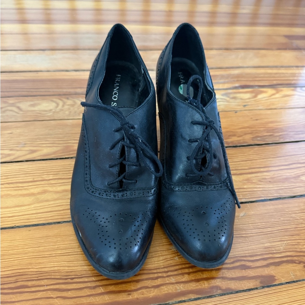 Franco Sarto Black Women's Oxford heel Shoes